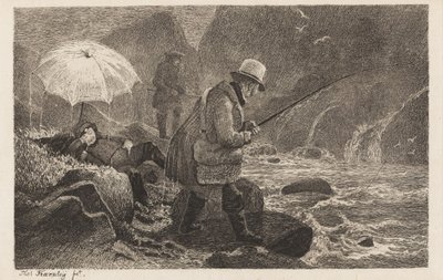 Fischen in Sogn von Thomas Fearnley