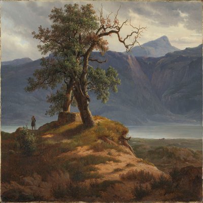 Landschaft mit Wanderer von Thomas Fearnley