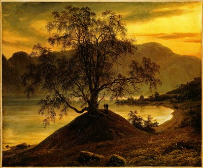 Alter Birkenbaum am Sognefjord von Thomas Fearnley