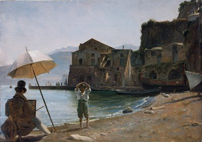 Der Maler und der Junge, um 1834 von Thomas Fearnley