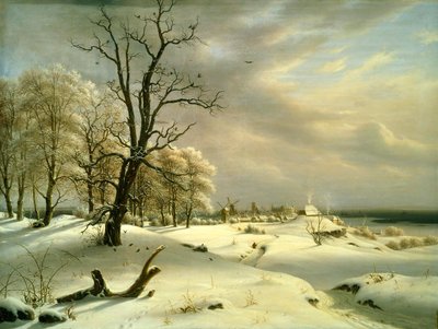 Ansicht von Elsinore, Winter von Thomas Fearnley
