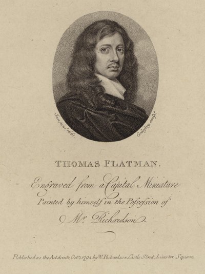 Porträt von Thomas Flatman von Thomas Flatman