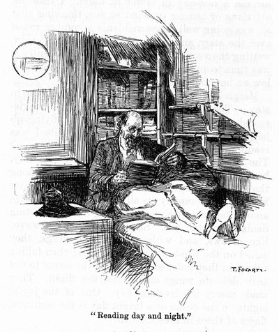 Porträt von Kapitän Joshua Slocum, der 1895 die erste Weltumsegelung unternahm. Zeichnung von Thomas Fogarty, 20. Jahrhundert von Thomas Fogarty