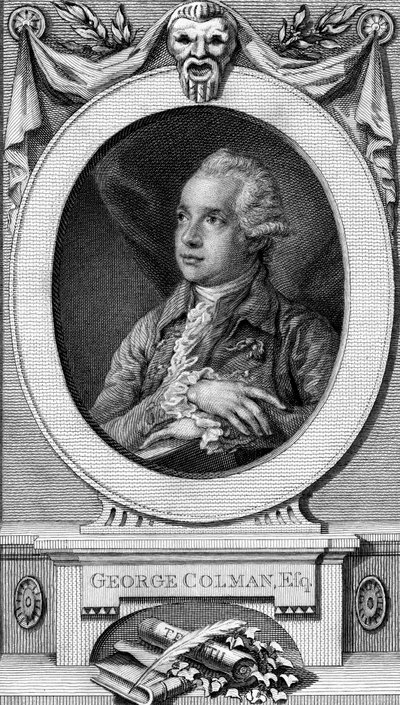 George Colman der Ältere, graviert von John Hall von Thomas Gainsborough