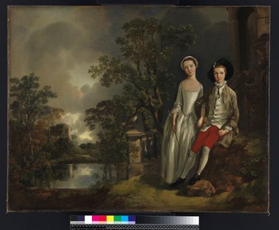 Porträt von Heneage Lloyd und seiner Schwester Lucy, ca. 1750 von Thomas Gainsborough