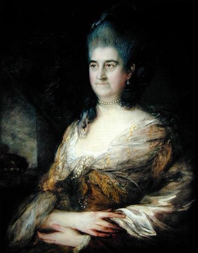 Porträt einer Dame, angeblich Elizabeth Chudleigh (1720-88) von Thomas Gainsborough