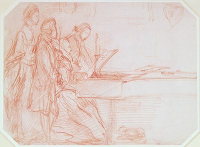 Studie für ein Gruppenporträt einer musikalischen Gesellschaft, ca. 1770 von Thomas Gainsborough