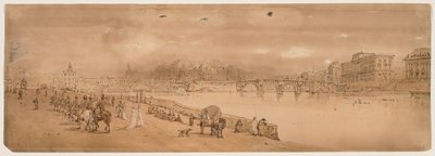 Eine Auswahl von zwanzig der malerischsten Ansichten in Paris, 1802 von Thomas Girtin
