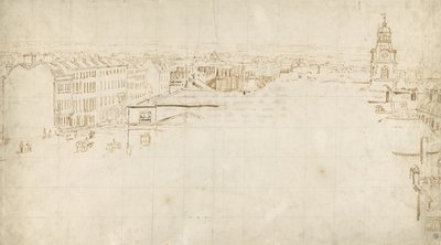 Skizze für die Eidometropolis, ca. 1801 von Thomas Girtin