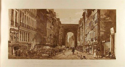 Ansicht des Tores von St. Denis, aufgenommen von den Vororten von Thomas Girtin