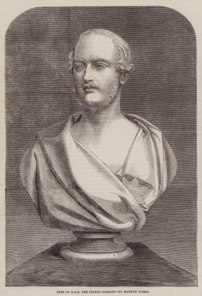 Büste von HRH dem Prinzgemahl, von Mathew Noble von Thomas Harrington Wilson