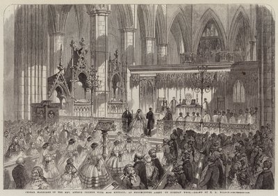 Chorhochzeit des Reverend Arthur Thynne mit Miss Kendall, in der Westminster Abbey am Dienstag von Thomas Harrington Wilson