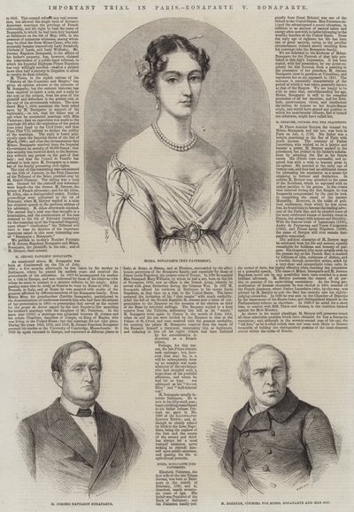 Wichtiger Prozess in Paris, Bonaparte gegen Bonaparte von Thomas Harrington Wilson