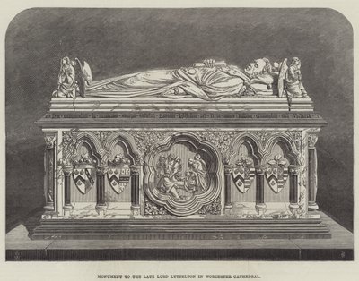 Denkmal für den verstorbenen Lord Lyttelton in der Kathedrale von Worcester von Thomas Harrington Wilson