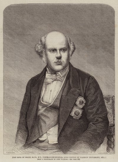 Der Earl of Elgin, GCB, KT, Generalpostmeister, Lord Rektor der Universität Glasgow, etc. von Thomas Harrington Wilson