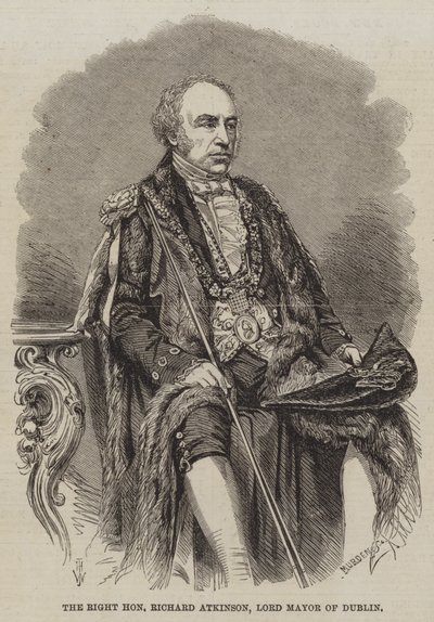 Der ehrenwerte Richard Atkinson, Oberbürgermeister von Dublin von Thomas Harrington Wilson