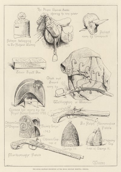 Die königliche Militärausstellung im Royal Military Hospital, Chelsea von Thomas Harrington Wilson