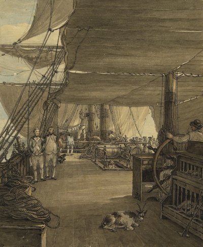 Szene an Bord der HMS 
