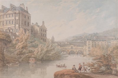 Ansicht von Bath von den Spring Gardens von Thomas Hearne