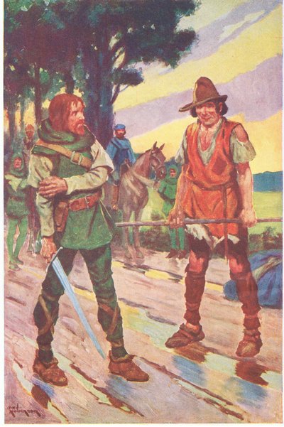 "Nicht ich", erwiderte der Bettler. "Der Kampf war nicht meine Wahl". von Thomas Heath Robinson