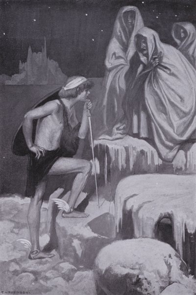 Perseus trat nahe an sie heran von Thomas Heath Robinson