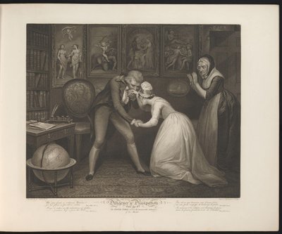 Der Hausherr macht der bescheidenen Dienstmagd einen Heiratsantrag von Thomas Hellyer