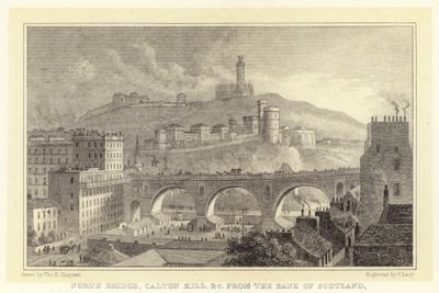 North Bridge, Caton Hill usw. von der Bank of Scotland von Thomas Hosmer (after) Shepherd