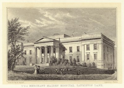 Merchant Maiden Hospital, Lauriston Lane (Gravur) von Thomas Hosmer (after) Shepherd