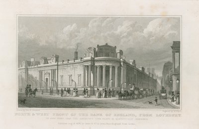Bank of England, Sir John Soanes Fassaden von Thomas Hosmer Shepherd