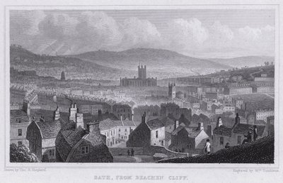 Bath, von Beachen Cliff (Stich) von Thomas Hosmer Shepherd