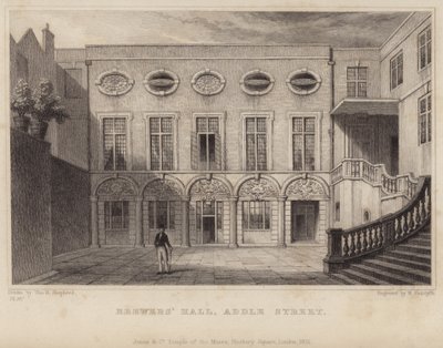 Brewers Hall in der Addle Street von Thomas Hosmer Shepherd