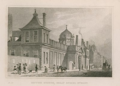 British Museum im Montague House von Thomas Hosmer Shepherd