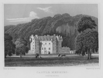 Castle Menzies, Perthshire von Thomas Hosmer Shepherd