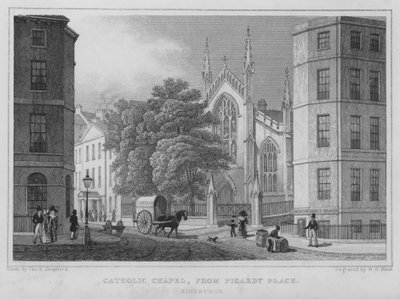 Katholische Kapelle, von Picardy Place, Edinburgh von Thomas Hosmer Shepherd