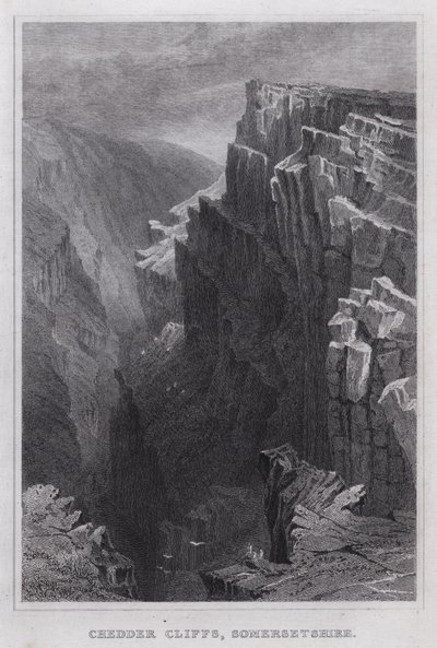 Chedder Cliffs, Somersetshire von Thomas Hosmer Shepherd