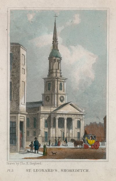 Kirche St. Leonard, Shoreditch von Thomas Hosmer Shepherd