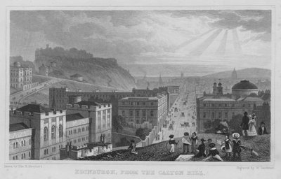 Edinburgh, vom Calton Hill von Thomas Hosmer Shepherd