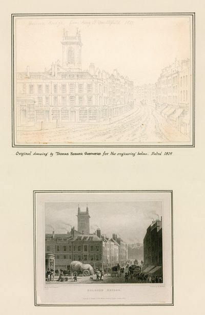 Holborn-Brücke, London von Thomas Hosmer Shepherd