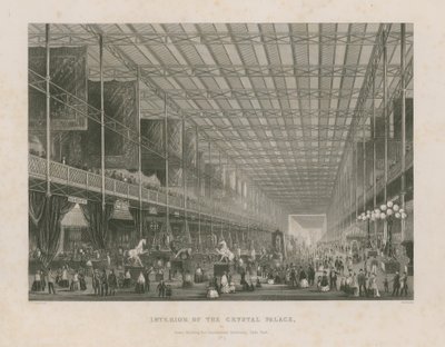 Innenansicht der Großen Ausstellung, 1851 von Thomas Hosmer Shepherd