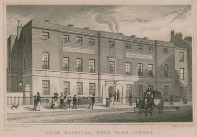 Lock Hospital, Hyde Park Corner, London von Thomas Hosmer Shepherd