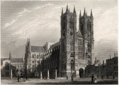 London, Blick auf die Abtei von Westminster von Thomas Hosmer Shepherd