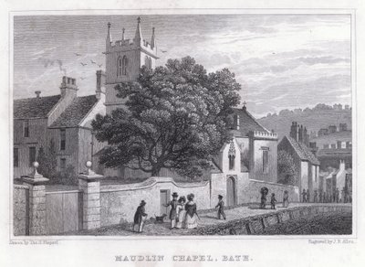 Maudlin-Kapelle, Bath (Stich) von Thomas Hosmer Shepherd