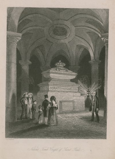 Nelsons Grab in der Krypta der St. Paul