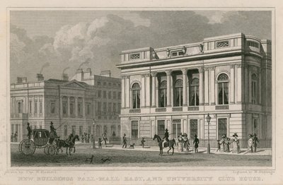 Neue Gebäude Pall Mall East und University Club House von Thomas Hosmer Shepherd