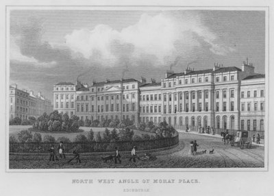 Nordwestwinkel von Moray Place, Edinburgh von Thomas Hosmer Shepherd