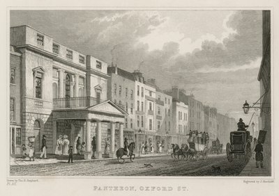 Pantheon, Oxford Street, London von Thomas Hosmer Shepherd