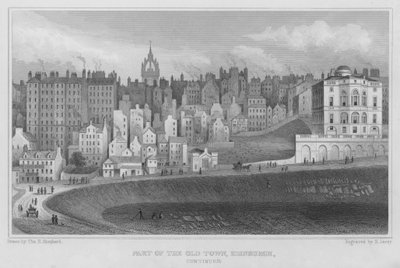 Teil der Altstadt, Edinburgh (Gravur) von Thomas Hosmer Shepherd