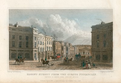 Regent Street vom Circus Piccadilly, London von Thomas Hosmer Shepherd