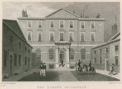 The Albany, Piccadilly, London von Thomas Hosmer Shepherd