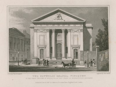 Die katholische Kapelle in Finsbury von Thomas Hosmer Shepherd